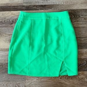 Showpo Green High Waisted Skirt